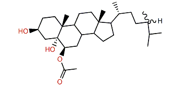 (24xi)-24-Methylcholestane-3b,5a,6b-triol 6-monoacetate